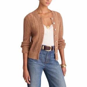 NWT Madewell Pointelle Stitch Cardigan Alpaca Blend Size Small